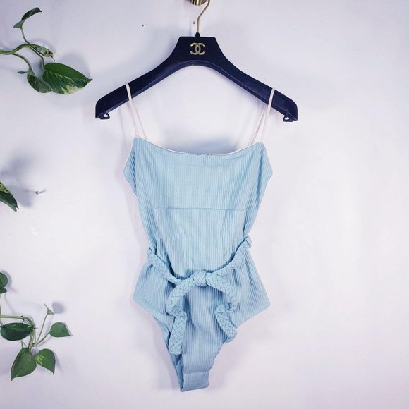 NWT Tavik x ANTHRO Aqua Classic Cheeky One Piece S - Picture 3 of 13